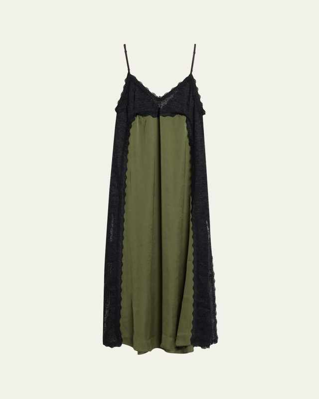 Somaly Satin Lace Dress